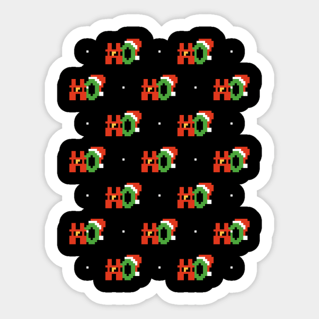 Ho ho ho! Santa's favorite ho! - Most likely to miss Christmas while gaming - Happy Christmas and a happy new year! - Available in stickers, clothing, etc Sticker by Crazy Collective